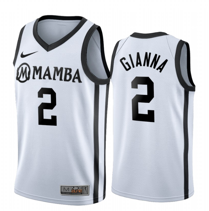 Men NCAA Mamba GIGI #2 Gianna white jerseys